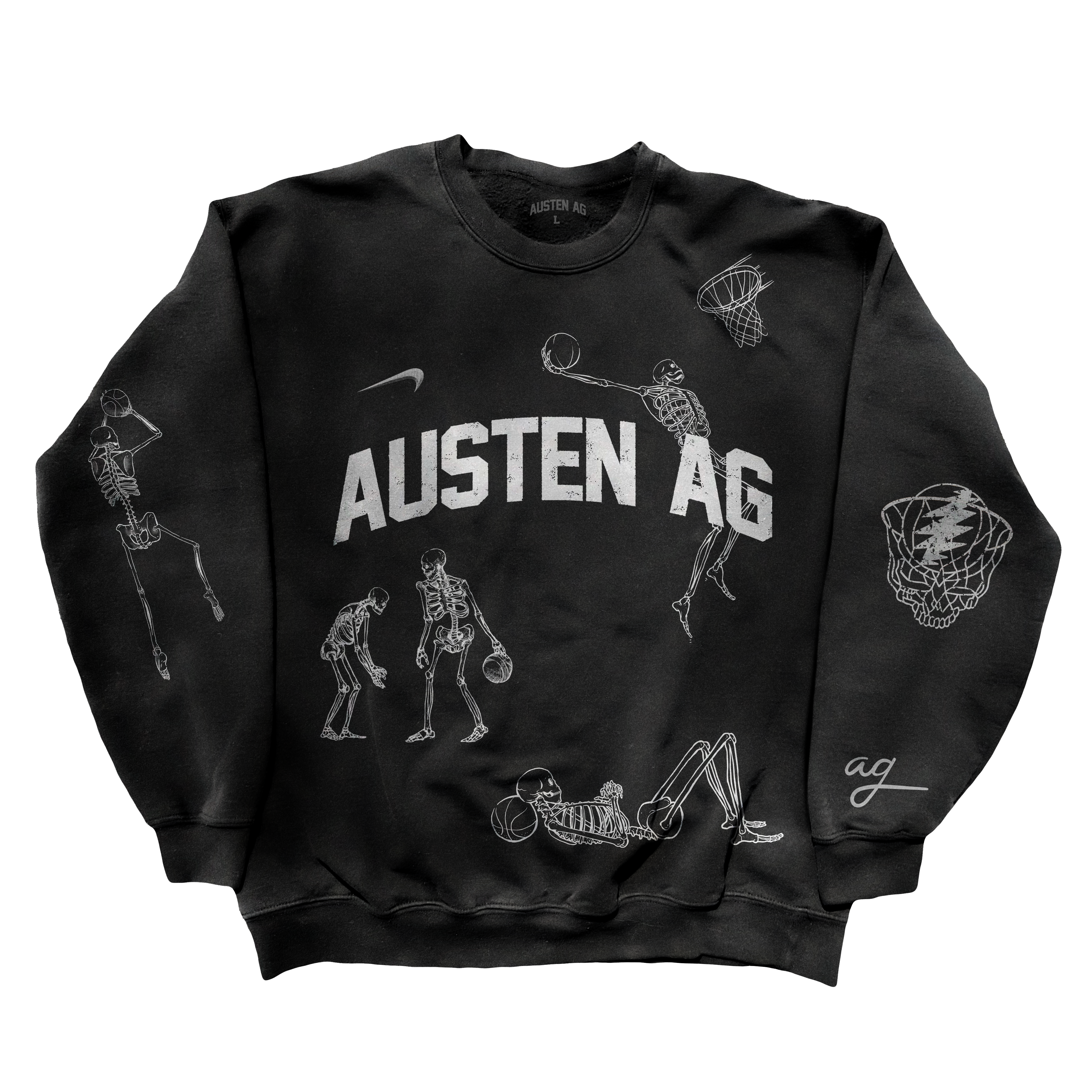 Austen A.G. Macabre Crewneck - Black